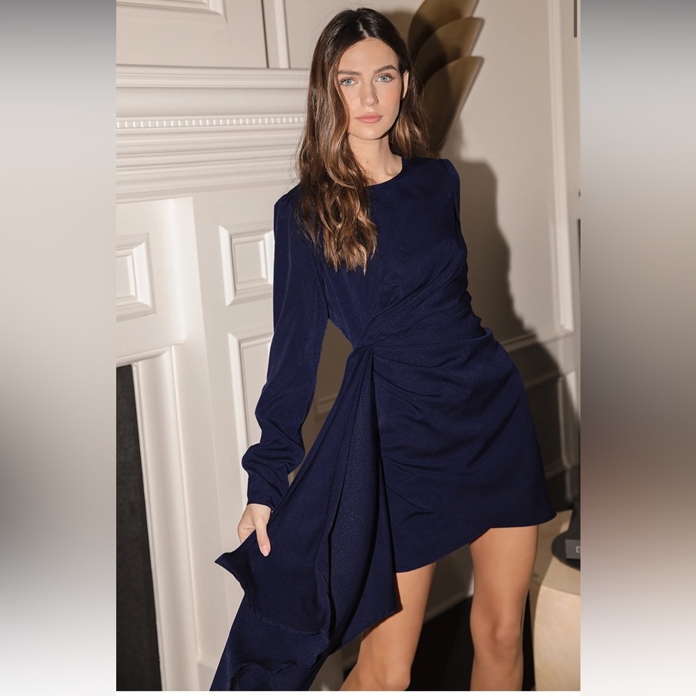 LULUS navy blue dress